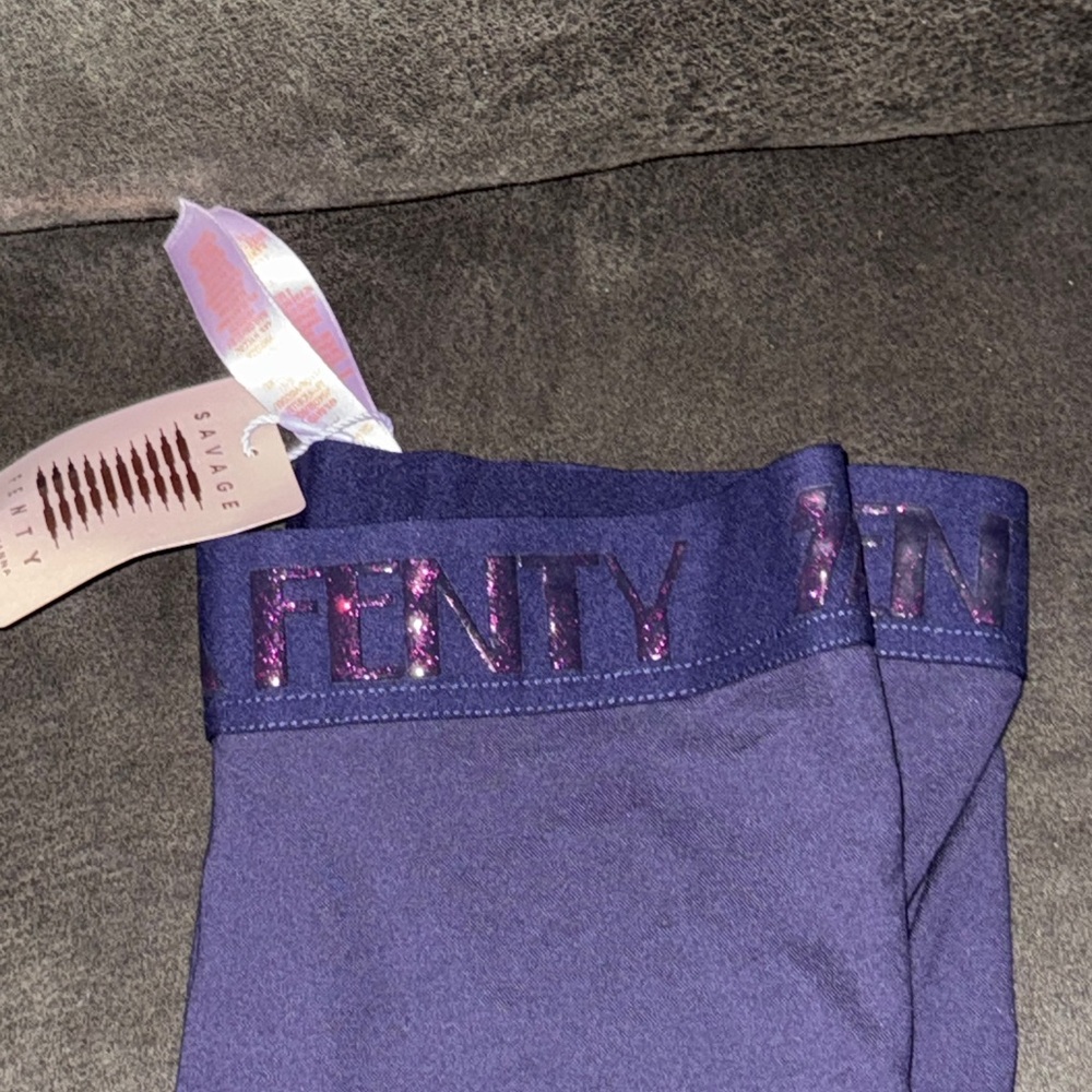 Savage X Fenty Purple Leggings with Shimmer Detail - Picture 4 of 5